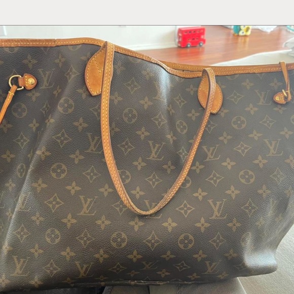 Louis Vuitton Dark Brown Monogram Tote - Picture 3 of 4